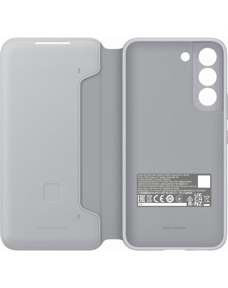 Samsung LED View Cover with LED display for Samsung Galaxy S22 light gray (EF-NS901PJEGEE)