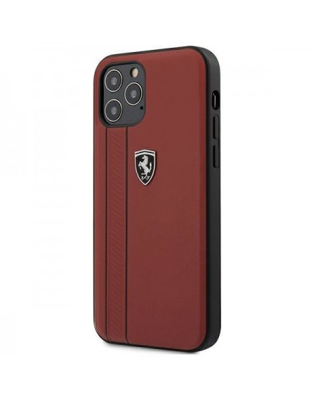 Ferrari FEODIHCP12MRE iPhone 12/12 Pro 6,1" czerwony/red hardcase Off Track Stripes