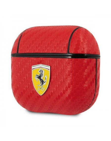 Ferrari FESA3CARE AirPods 3 cover czerwony/red On Track PU Carbon