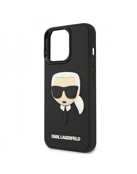 Karl Lagerfeld KLHCP13LKH3DBK iPhone 13 Pro / 13 6,1" czarny/black hardcase 3D Rubber Karl`s Head