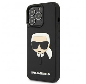 Karl Lagerfeld KLHCP13XKH3DBK iPhone 13 Pro Max 6,7" czarny/black hardcase 3D Rubber Karl`s Head