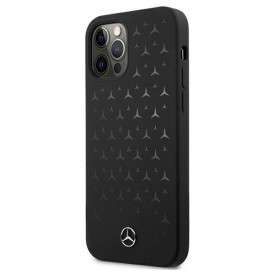 Mercedes MEHCP12LSIPBK iPhone 12 Pro Max 6,7" czarny/black hardcase Silicone Stars Pattern
