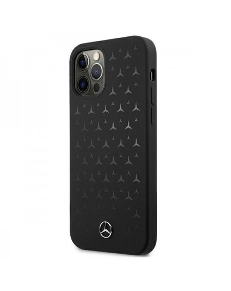 Mercedes MEHCP12LSIPBK iPhone 12 Pro Max 6,7" czarny/black hardcase Silicone Stars Pattern