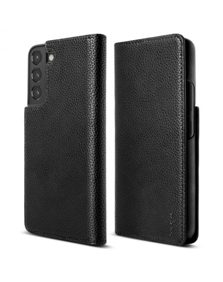Ringke Folio Signature Flip Leather Case for Samsung Galaxy S22 + (S22 Plus) Black (FSS118R262)