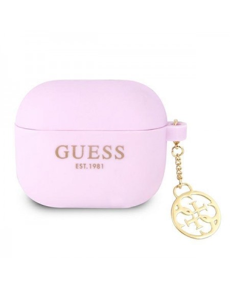 Guess GUA3LSC4EU AirPods 3 cover fioletowy/purple Charm 4G Collection