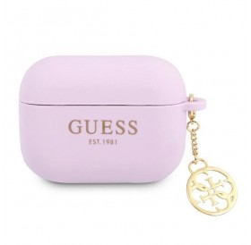 Guess GUAPLSC4EU AirPods Pro cover fioletowy/purple Charm 4G Collection
