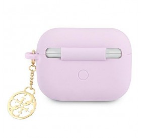 Guess GUAPLSC4EU AirPods Pro cover fioletowy/purple Charm 4G Collection