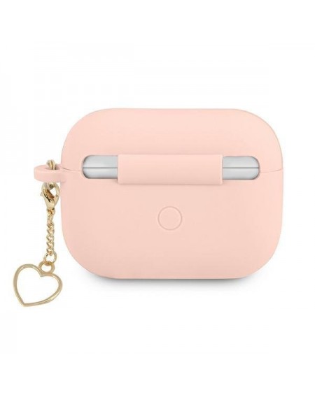 Guess GUAPLSCHSP AirPods Pro cover różowy/pink Silicone Charm Heart Collection