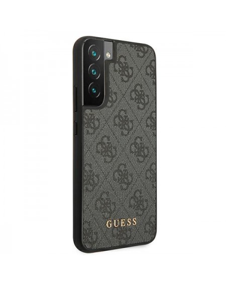 Guess GUHCS22MG4GFGR S22+ S906 szary/grey hard case 4G Metal Gold Logo
