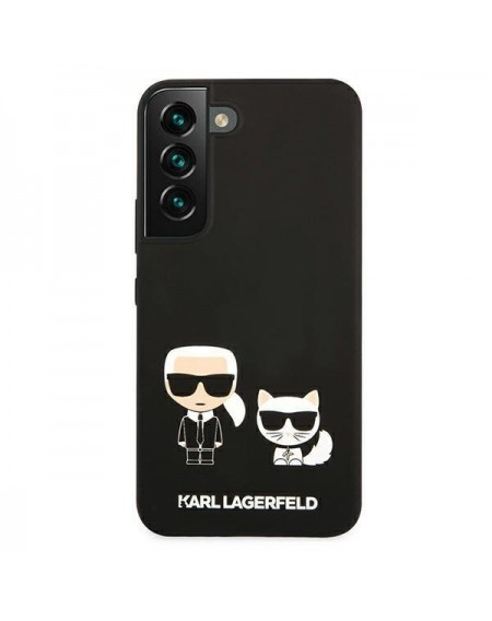 Karl Lagerfeld KLHCS22SSSKCK S22 S901 hardcase czarny/black Silicone Karl & Choupette