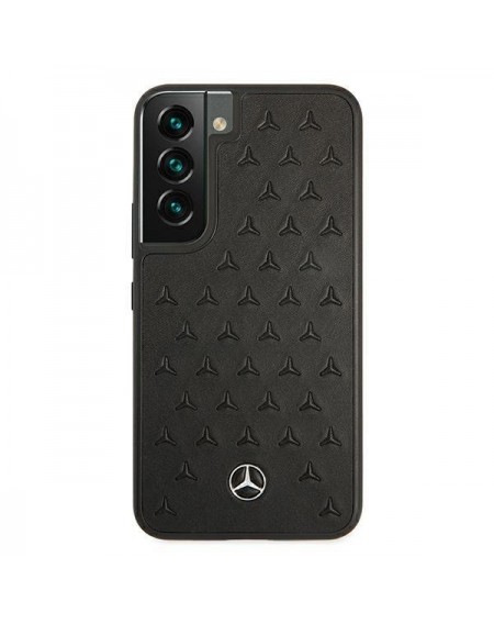 Mercedes MEHCS22SPSQBK S22 S901 czarny/black hardcase Leather Stars Pattern