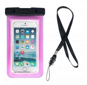 Waterproof phone bag pouch for pool pink
