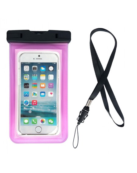 Waterproof phone bag pouch for pool pink