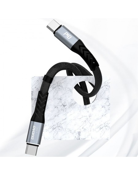 Dudao L10C cable USB Type C - USB Type C PD100W 0.23m black (L10C)
