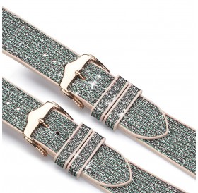 Dux Ducis Strap Watch 7 Band 7/6/5/4/3/2 / SE (41/40 / 38mm) Wristband Bracelet Bracelet Green (Sparkle Version)