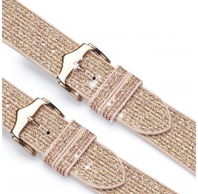 Dux Ducis Strap Watch 7 Band 7/6/5/4/3/2 / SE (41/40 / 38mm) Wristband Bracelet Bangle Gold (Sparkle Version)