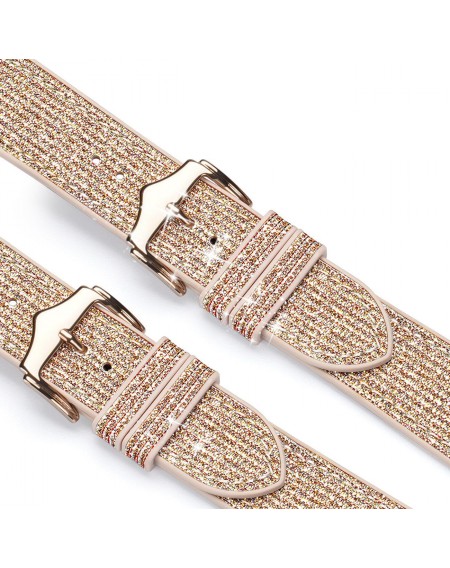 Dux Ducis Strap Watch 7 Band 7/6/5/4/3/2 / SE (41/40 / 38mm) Wristband Bracelet Bangle Gold (Sparkle Version)