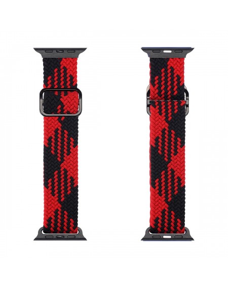 Dux Ducis Strap Watch 7 Band 7/6/5/4/3/2 / SE (41/40 / 38mm) Wristband Bracelet Bracelet Black and Red (Mixture Version)