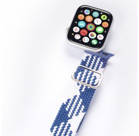 Dux Ducis Strap Watch Band Ultra / 8/7/6/5/4/3/2 / SE (49/45/44 / 42mm) Band Bracelet Bracelet Blue / White (Mixture Version)