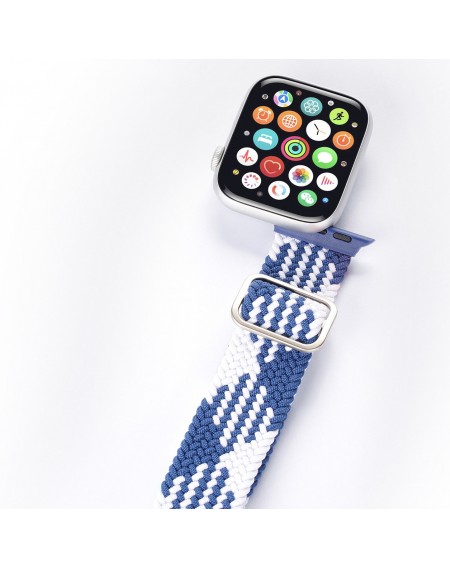 Dux Ducis Strap Watch Band Ultra / 8/7/6/5/4/3/2 / SE (49/45/44 / 42mm) Band Bracelet Bracelet Blue / White (Mixture Version)