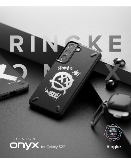 Ringke Onyx Design Durable TPU Cover for Samsung Galaxy S22 black (X) ()