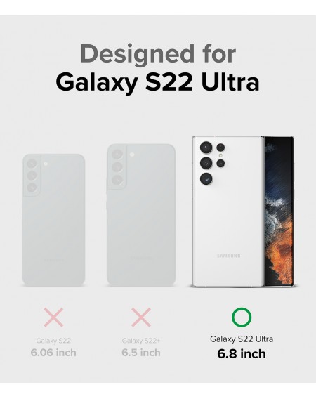 Ringke Onyx Design Durable TPU Cover for Samsung Galaxy S22 Ultra black (Graffiti) ()