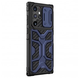 Nillkin Adventruer Case Case for Samsung Galaxy S22 Ultra Armored Cover with Camera Cover Blue