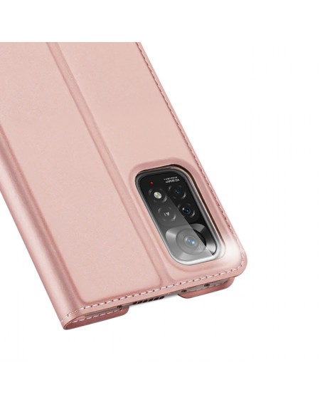 Dux Ducis Skin Pro Holster Cover Flip Cover for Xiaomi Redmi Note 11 Pro 5G / 11 Pro pink