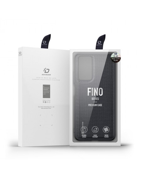 Dux Ducis Fino nylon case cover for Xiaomi Redmi Note 11 Pro 5G / 11 Pro black