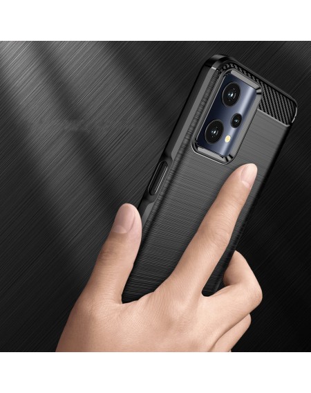 Carbon Case Flexible Cover Realme 9 Pro black