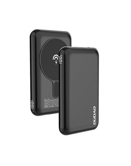 Dudao TGK1 powerbank with wireless charger MagSafe 15W 10000mAh black (TGK1-black)
