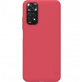 Nillkin Super Frosted Shield toughened case cover + stand for Xiaomi Redmi Note 11S / Note 11 red
