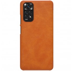 Nillkin Qin leather holster case for Xiaomi Redmi Note 11S / Note 11 brown