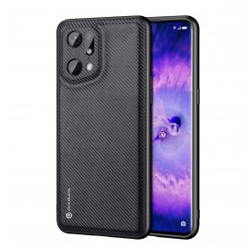 Dux Ducis Fino case cover covered with nylon material Oppo Find X5 Pro black