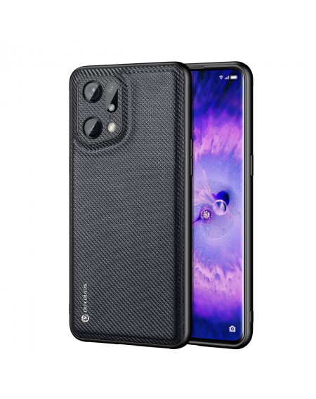 Dux Ducis Fino case cover covered with nylon material Oppo Find X5 Pro black