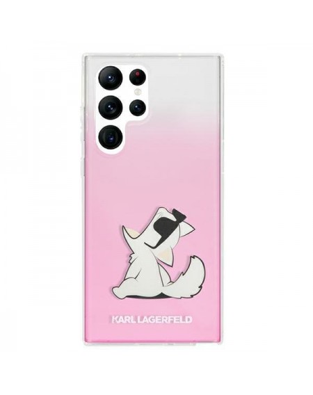Karl Lagerfeld KLHCS22LCFNRCPI S22 Ultra S908 hardcase różowy/pink Choupette Eat
