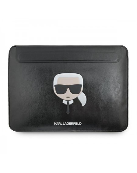 Karl Lagerfeld Sleeve KLCS16KHBK 16" czarny/black Ikonik Karl`s Head