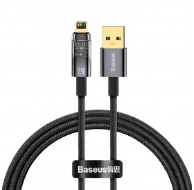 Baseus Explorer Series cable USB - Lightning 2.4A cable 1 m black (CATS000401)