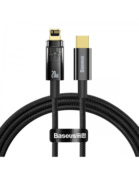 Baseus Explorer Series USB Type C - Lightning cable 20W 1m black (CATS000001)