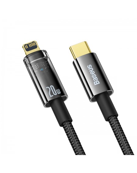 Baseus Explorer Series USB Type C - Lightning cable 20W 2m black (CATS000101)