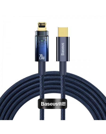 Baseus Explorer Series USB Type C - Lightning cable 20W 2m blue (CATS000103)