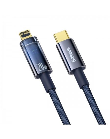 Baseus Explorer Series USB Type C - Lightning cable 20W 2m blue (CATS000103)