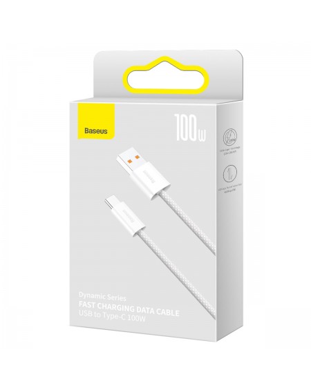 Baseus Dynamic Series USB cable - USB Type C 100W 2m white (CALD000702)