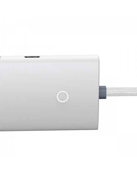 Baseus Lite Series multifunctional HUB 4in1 USB - 4x USB 3.2 gen. 1 25 cm white (WKQX030002)