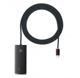 Baseus Lite Series HUB USB Type C adapter - 4x USB 3.0 2m black (WKQX030501)