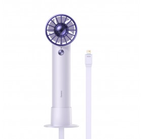 Baseus mini fan power bank fan with built-in Lightning cable 4000mAh purple (ACFX010005)