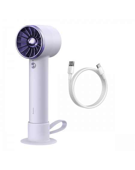 Baseus mini fan power bank fan with built-in Lightning cable 4000mAh purple (ACFX010005)