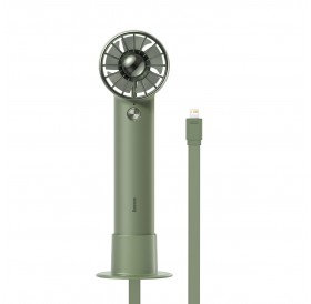 Baseus mini fan fan powerbank with built-in cable Lightning 4000mAh green (ACFX010006)