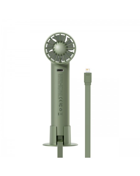 Baseus mini fan fan powerbank with built-in cable Lightning 4000mAh green (ACFX010006)