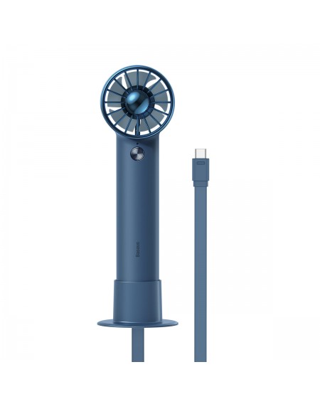 Baseus mini fan fan powerbank with built-in USB Type C cable 4000mAh blue (ACFX010103)